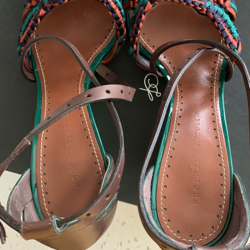 Like New 🔥 Proenza Schouler Braided Accent Leather Sandals - Picture 8 of 10